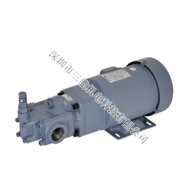 鐵殼馬達齒輪油泵，流量:30～100L/Min